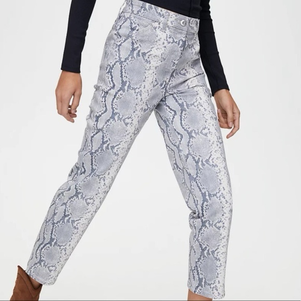 Aritzia Snakeskin Print Pants